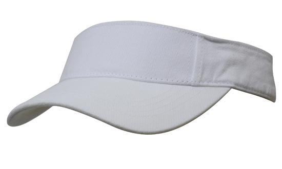 Headwear Visor With Sandwich X12 - 4230 Cap Headwear Professionals White One Size 